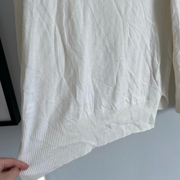 GAP Cream Extra Fine Merino Wool Turtleneck Sweater  Tunic Size S - Picture 12 of 13